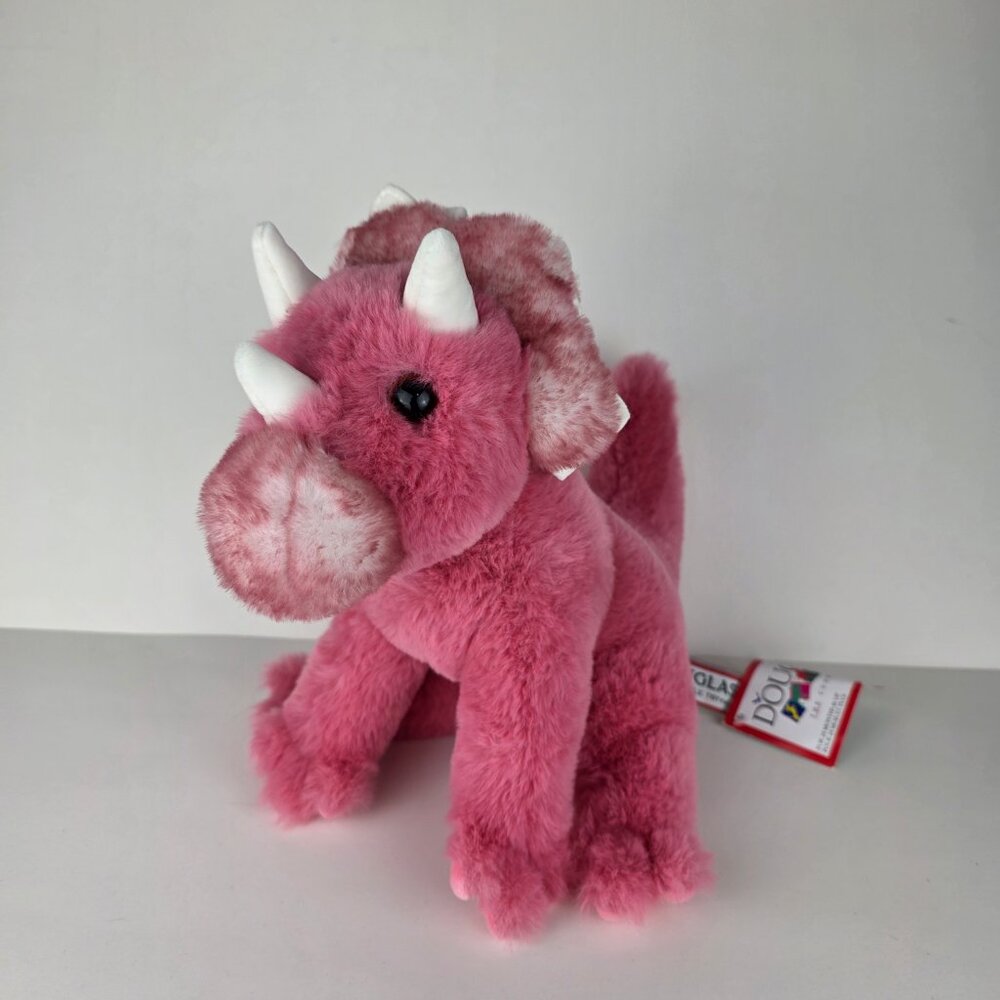 Douglas Tracie Triceratops Soft Pink Dino Plush NWT